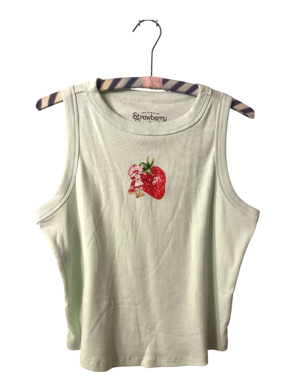 Shortcake Mint Green Tank Top with Graphic Kids Size L (12-14)